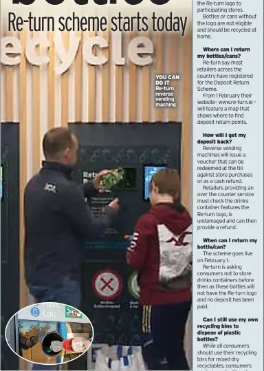  ?? ?? YOU CAN DO IT Re-turn reverse vending maching