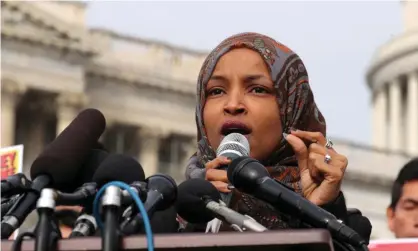  ??  ?? FBI say Patrick Carlineo called Ilhan Omar’s office and told a staff member: ‘Why are you working for her, she’s a fucking terrorist. I’ll put a bullet in her fucking skull.’ Photograph: Jonathan Ernst/Reuters