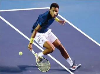  ?? PHOTO AFP ?? Félix Auger-aliassime au tournoi d’acapulco, au Mexique, en mars dernier.