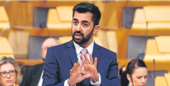  ?? Picture: Andrew Cowan. ?? Justice Secretary Humza Yousaf claims Scotland’s streets are now safer than they were a decade ago.