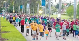  ?? PHOTO COURTESY OF ROBERT STOLPE ?? The recent March for Babies at Nova Southeaste­rn University raised more than $850,000.