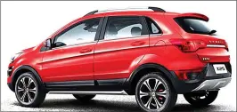  ??  ?? BAIC X25. Las marcas chinas que desembarca­n en Argentina venden mayoritari­amente SUV’s. En su catálogo casi no ofrecen autos.