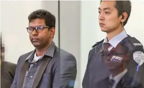  ??  ?? Kamal Reddy on trial for murder at the High Court in Auckland.