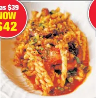  ?? ?? MAREA: Inflation means paying more for the fusilli with octopus and bone marrow.