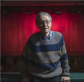  ?? JosÉ Cordero ?? Lucho Barahona, de 93 años, padece alzhéimer. Actores ticos se han mostrado muy solidarios con el artista.