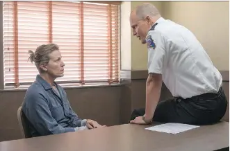  ?? 20TH CENTURY FOX ?? Frances McDormand and Woody Harrelson star in the Three Billboards Outside Ebbing, Missouri — a critical hit that many say will attract Oscar attention this winter.