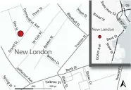  ?? SCOTT RITTER/THE DAY | DATA: U.S. CENSUS ?? This map shows the location of last week’s shooting death of Ronde Ford in New London.