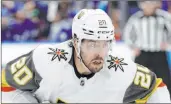  ?? Chris O’meara The Associated Press ?? Knights center Chandler Stephenson has earned the praise of his former Washington Capitals teammates.