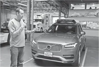  ?? ERIC RISBERG, AP ?? In May, Uber fired Anthony Levandowsk­i, who led its self-driving-car program, over his refusal to cooperate in a federal battle over trade secrets.
