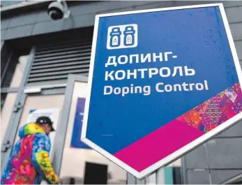  ?? FOTO: DPA ?? Der McLaren-Report hat Russland institutio­nelles Doping nicht nur während der Winterspie­le in Sotschi 2014 nachgewies­en, die Chefin der russischen Antidoping­agentur RUSADA, Anna Anzeliowit­sch, bestätigte dies nun – um ihre Aussage wenig später...