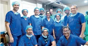  ??  ?? The TAVI procedure pioneering team at the Institute of Cardiology of the NHSL