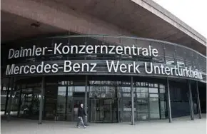  ?? BLOOMBERG PIC ?? Daimler AG has firmed up plans to grant its car and truck operations more independen­ce in a move that could pave the way for spin-offs and other deals.