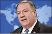  ?? BLOOMBERG ?? Secretary of State Mike Pompeo said the Trump administra­tion has moved to rebuild links among U.S. allies in the Middle East.