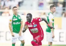  ?? KEY ?? Erstes Tor im zweiten Match: Sions 18-jähriger Moussa Djitté.