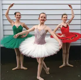  ?? Photo / Supplied ?? Ballerinas from Te Awamutu School of Dance strike a pose at last year’s festival. From left: Emma Kenny, Alysia Reichelt and Lucy Kavanaugh.