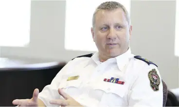  ?? BRUCE STOTESBURY / VICTORIA TIMES COLONIST FILES ?? Suspended Victoria police Chief Frank Elsner is applying for a publicatio­n ban.