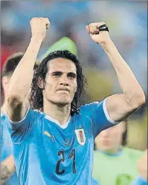  ?? FOTO: GETTY IMAGES ?? Edinson Cavani, con la selección uruguaya