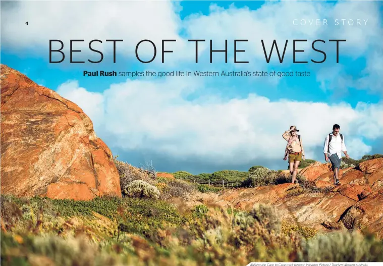  ??  ?? Walking the Cape to Cape track through Wyadup. Picture / Tourism Western Australia.