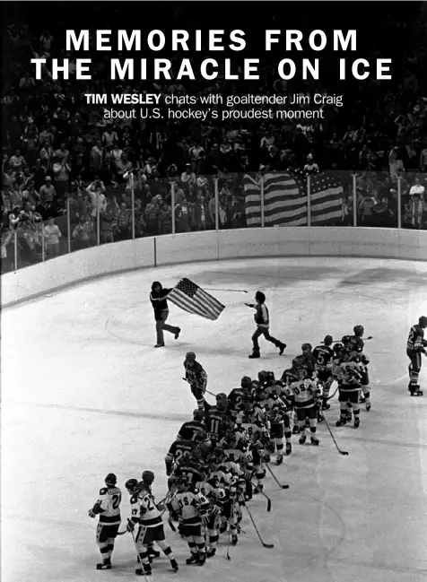  ?? Associated Press ?? A fan runs across the ice carrying a U.S. flag as the U.S. hockey team (white jerseys) and the Soviet team, shake hands after a 4-3 U.S. victory.