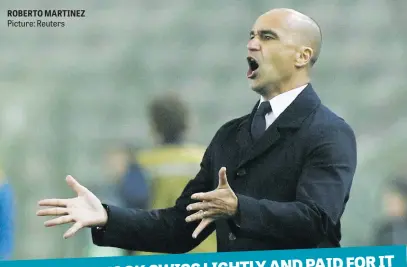  ?? Picture: Reuters ?? ROBERTO MARTINEZ