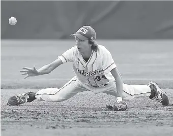  ?? STAFF PHOTO BY ERIN O. SMITH ?? Chattanoog­a Christian second baseman Taylor Anand tosses the ball for a force out during the Chargers’ region tournament doublehead­er sweep Friday against visiting King’s Academy.