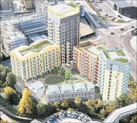  ??  ?? How the 16-storey ‘Ashford Shard’ developmen­t could look