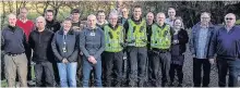  ??  ?? GUARDIANS Police train wardens in Killin, at the head of Loch Tay