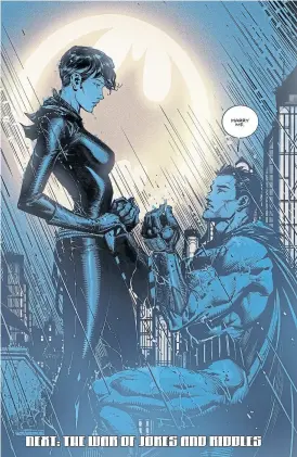  ?? Dc comics ?? “Cásate conmigo”, le dice Bruce Wayne a Selina Kyle.