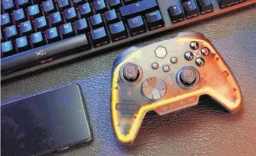  ?? Bigbig/TNS ?? The Rainbow 2 Pro Translucen­t frosted Wireless Controller from Bigbig Won is designed to satisfy the needs of both hardcore and casual gamers on multiple gaming platforms.