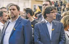  ?? Foto: dpa ?? Oriol Junqueras und Carles Puigdemont 2017.