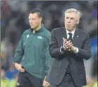  ?? FOTO: GETTY ?? Ancelotti, aplaudiend­o al final