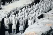  ?? Picture: AFP ?? The site where the terracotta warriors were found in northwest China is now a museum.