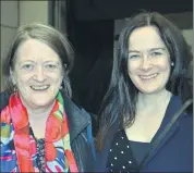  ?? (Pic: John Ahern) ?? Regular theatre goers, Maree and Maeve Moclair, who were in St. Paul’s Community Centre, Clogheen last Friday night to see a production of Bernard Farrell’s ‘Canaries’.