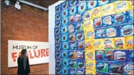  ?? ROBYN BECK / AGENCE FRANCE-PRESSE ?? A visitor walks past a display of various Oreo cookie incarnatio­ns at the Museum of Failure in Los Angeles on Dec 7.