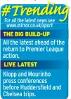  ??  ?? All the latest ahead of the return to Premier League action.