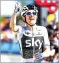  ?? AFP ?? Geraint Thomas celebrates as he wins stage 11 of the 105th Tour de France on Wednesday.