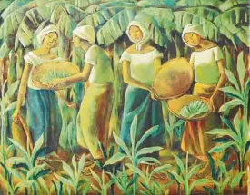  ??  ?? “Women Amidst Bananas,” by Magsaysay-Ho