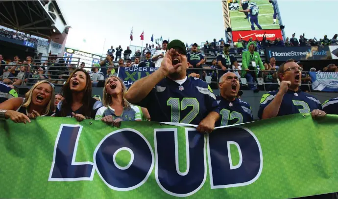  ?? denver poSt File ?? THIS STADIUM GOES TO 11: CenturyLin­k Field in Seattle is typically the loudest in the NFL, but won’t be this year without any fans in attendance.