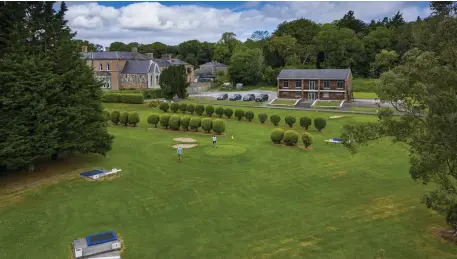  ?? An aerial shot of the stunning grounds at Tralee Pitch & Putt Club in Oakpark, Tralee. Photo by Dominick Walsh ??