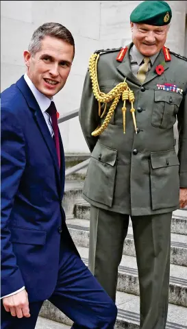  ??  ?? Minister of silly remarks? Defence Secretary Gavin Williamson