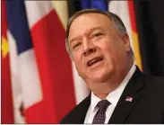  ??  ?? Pompeo: European allies sided ‘with the ayatollahs.’