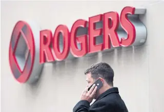  ?? DARREN CALABRESE THE CANADIAN PRESS FILE PHOTO ?? Rogers received $82.3 million, Bell $122.9 million and Telus $38.6 million as part of the Canada Emergency Wage Subsidy. Critics say such companies shouldn’t have had access to the program.