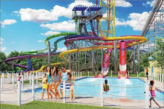  ?? COURTESY OF CEDAR POINT ?? Portside Plunge is a big new intertube ride at Cedar Point’s Cedar Point Shores Waterpark, which requires a separate admission from the amusement park.