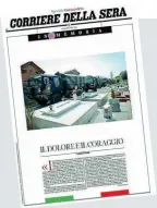  ??  ?? La copertina Il supplement­o In memoria