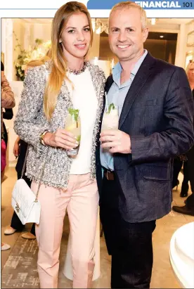  ??  ?? ROMANCE: Ocado boss Tim Steiner with his new love, model Patrycja Pyka