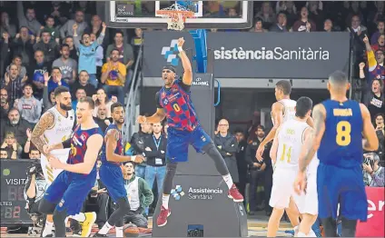  ?? FOTO: PERE PUNTÍ ?? Imagen de un partido entre el Barça y el Real Madrid de la Liga Endesa de esta temporada