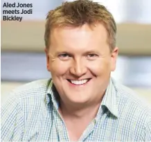  ??  ?? Aled Jones meets Jodi Bickley