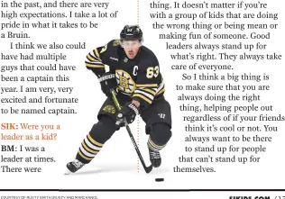  ?? COURTESY OF RUSTY SMITH (RUSTY AND MARCHAND); BOB DECHIARA/USA TODAY SPORTS (MARCHAND ACTION) ??