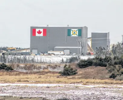  ?? CAPE BRETON POST ?? Coal’s last chance? The Donkin mine, Cape Breton’s last productive coal mine, has been idle for more than two years yet its owners are still maintainin­g the equipment, ventilatin­g the shafts and pumping water from the depths.