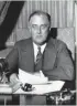  ?? ASSOCIATED PRESS ?? President Franklin D. Roosevelt begins his first "fireside chat" over the radio airwaves on March 12, 1933.